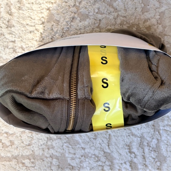 NEW Felina Olive Velour Hoodie & Jogger Set S - Picture 7 of 9